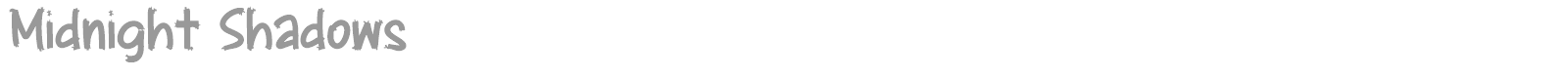 Midnight Shadows font preview